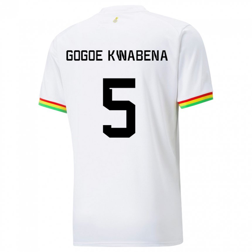 Męski Ghany Boahen Gogoe Kwabena #5 Biały Domowa Koszulka 22-24 Koszulki Klubowe