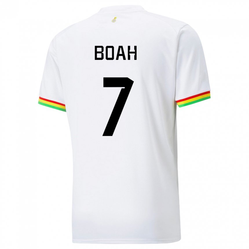 Męski Ghany Collins Boah #7 Biały Domowa Koszulka 22-24 Koszulki Klubowe