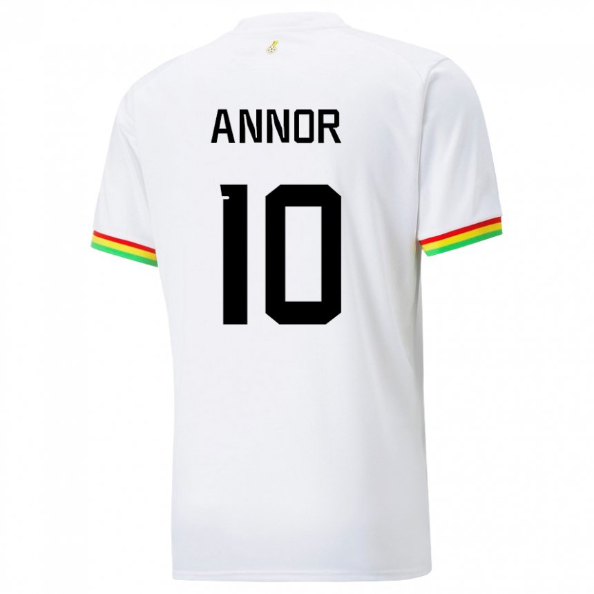 Męski Ghany Emmanuel Annor #10 Biały Domowa Koszulka 22-24 Koszulki Klubowe