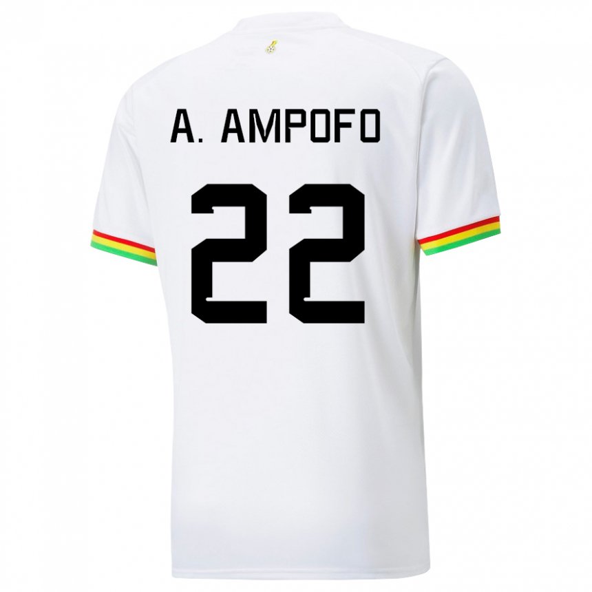 Męski Ghany Eugene Amankwah Ampofo #22 Biały Domowa Koszulka 22-24 Koszulki Klubowe