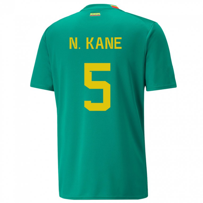 Męski Senegalu Ndeye Ndiaye Kane #5 Zielony Wyjazdowa Koszulka 22-24 Koszulki Klubowe