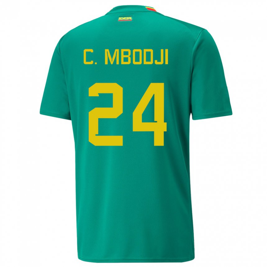Męski Senegalu Coumba Sylla Mbodji #24 Zielony Wyjazdowa Koszulka 22-24 Koszulki Klubowe