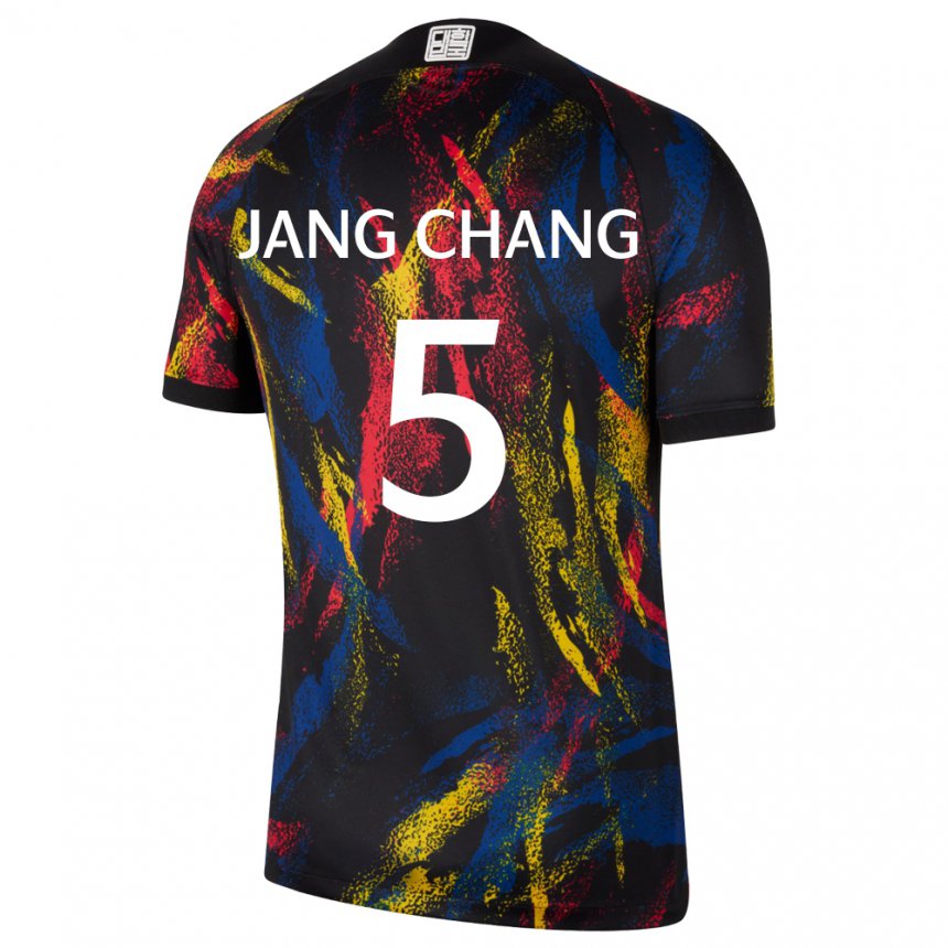 Męski Korei Południowej Jang Chang #5 Wielobarwność Wyjazdowa Koszulka 22-24 Koszulki Klubowe