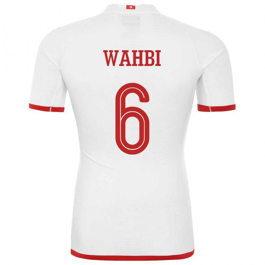 Męski Tunezji Gaith Wahbi #6 Biały Wyjazdowa Koszulka 22-24 Koszulki Klubowe