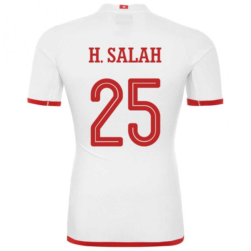 Męski Tunezji Heni Ben Salah #25 Biały Wyjazdowa Koszulka 22-24 Koszulki Klubowe