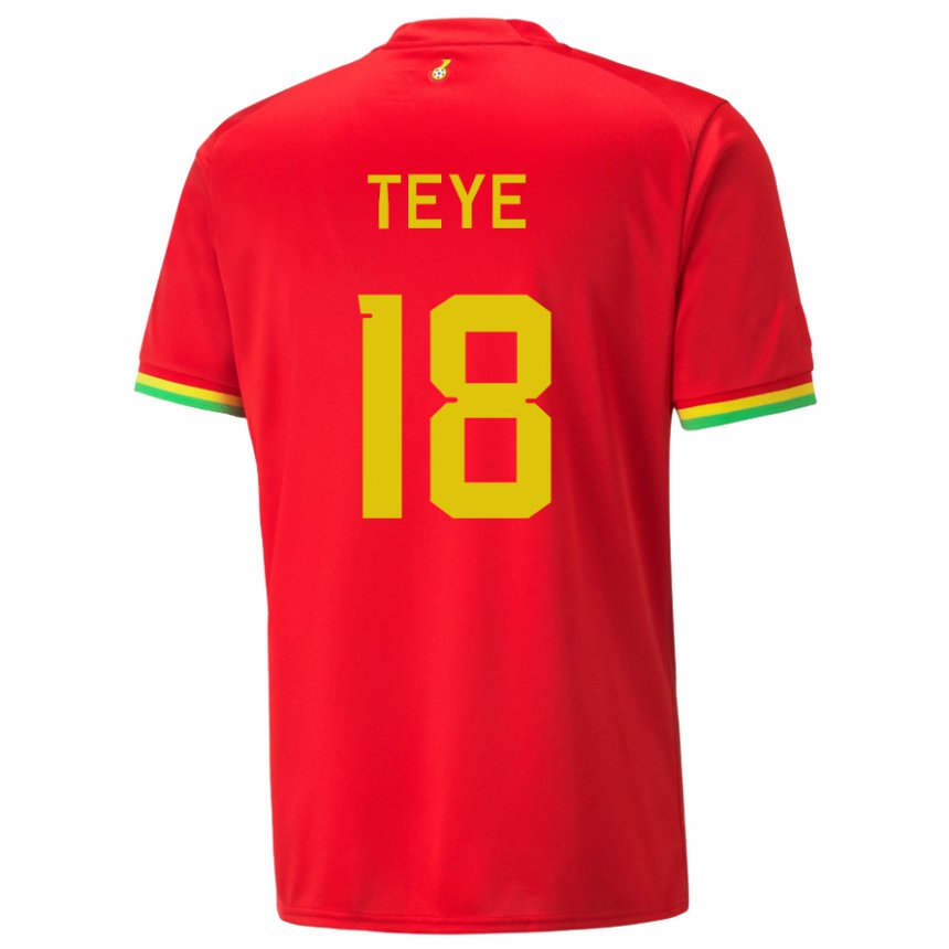 Męski Ghany Suzzy Teye #18 Czerwony Wyjazdowa Koszulka 22-24 Koszulki Klubowe