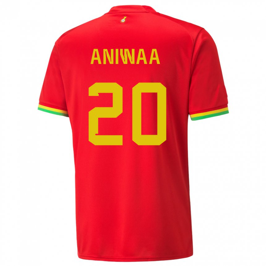 Męski Ghany Louisa Aniwaa #20 Czerwony Wyjazdowa Koszulka 22-24 Koszulki Klubowe