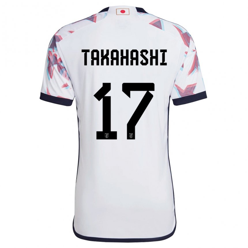 Męski Japonii Hana Takahashi #17 Biały Wyjazdowa Koszulka 22-24 Koszulki Klubowe