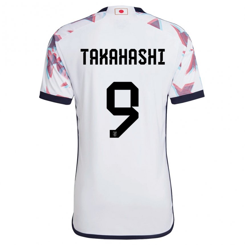 Męski Japonii Hikaru Takahashi #9 Biały Wyjazdowa Koszulka 22-24 Koszulki Klubowe