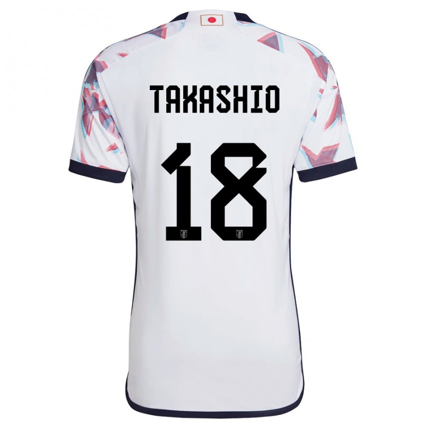 Męski Japonii Hayase Takashio #18 Biały Wyjazdowa Koszulka 22-24 Koszulki Klubowe