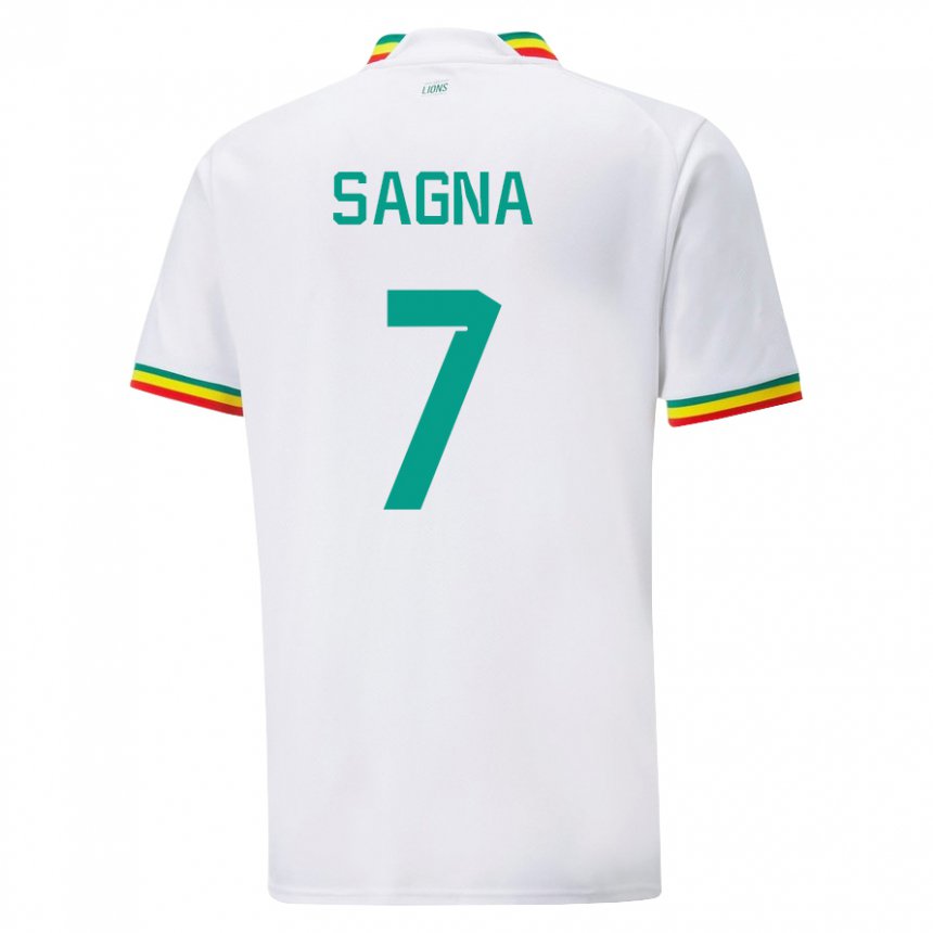 Kobiety Senegalu Amadou Sagna #7 Biały Domowa Koszulka 22-24 Koszulki Klubowe