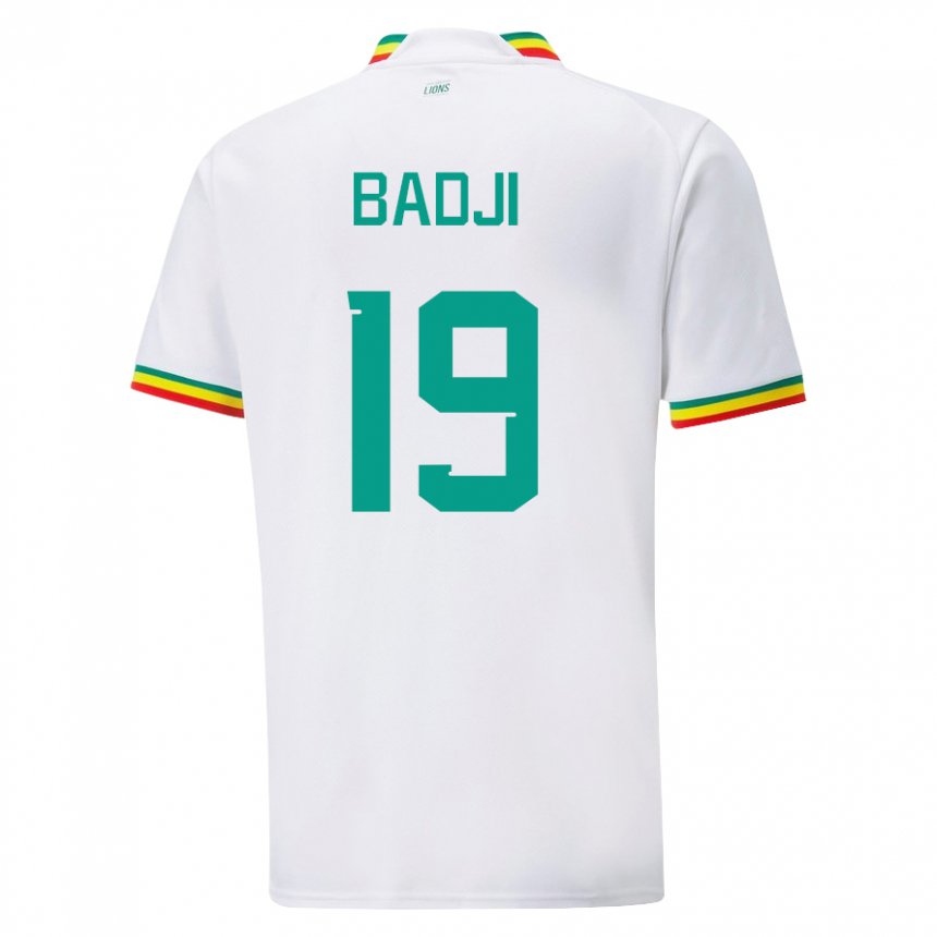 Kobiety Senegalu Youssouph Badji #19 Biały Domowa Koszulka 22-24 Koszulki Klubowe