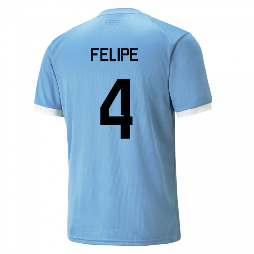 Kobiety Urugwaju Laura Felipe #4 Niebieski Domowa Koszulka 22-24 Koszulki Klubowe