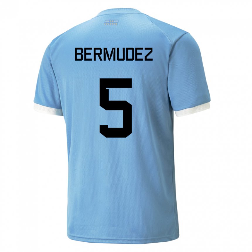 Kobiety Urugwaju Karol Bermudez #5 Niebieski Domowa Koszulka 22-24 Koszulki Klubowe