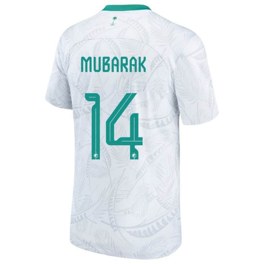 Kobiety Arabii Saudyjskiej Al Bandari Mubarak #14 Biały Domowa Koszulka 22-24 Koszulki Klubowe