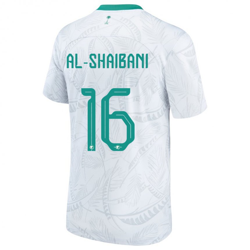 Kobiety Arabii Saudyjskiej Asrar Al Shaibani #16 Biały Domowa Koszulka 22-24 Koszulki Klubowe