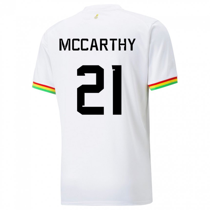 Kobiety Ghany Kerrie Mccarthy #21 Biały Domowa Koszulka 22-24 Koszulki Klubowe