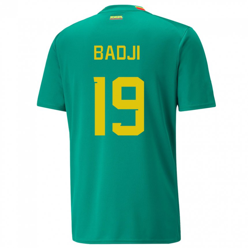 Kobiety Senegalu Youssouph Badji #19 Zielony Wyjazdowa Koszulka 22-24 Koszulki Klubowe