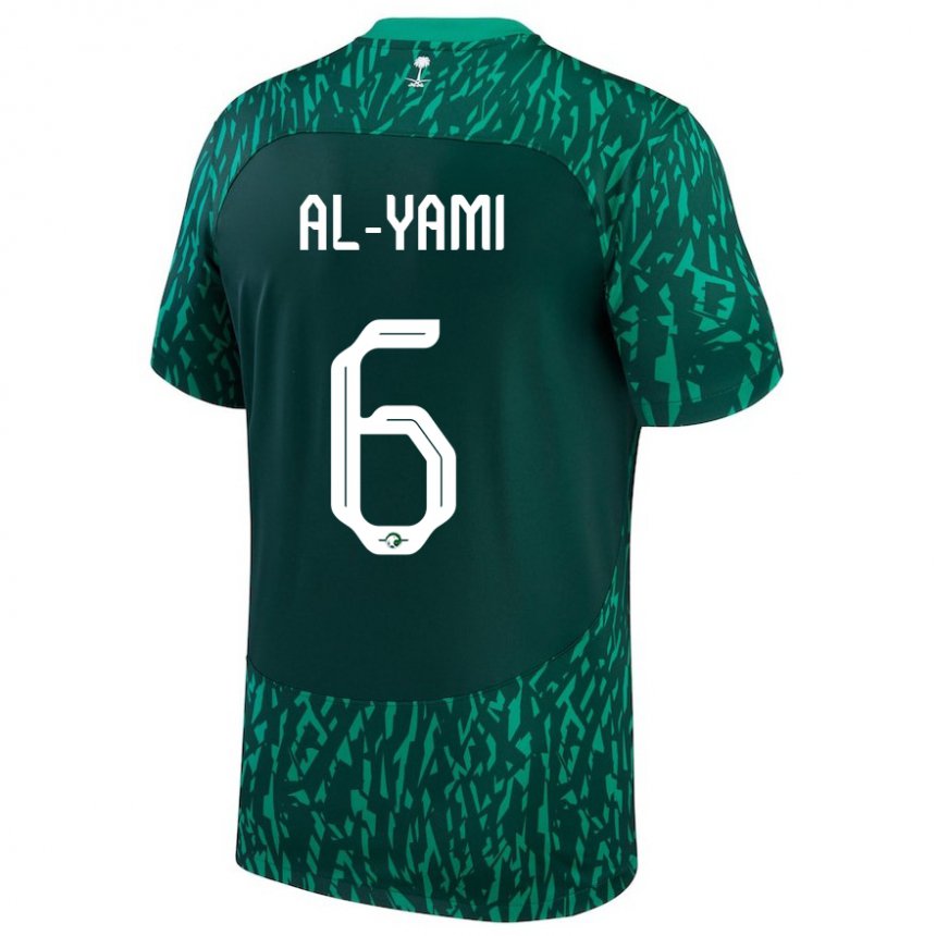 Kobiety Arabii Saudyjskiej Mohammed Al Yami #6 Ciemnozielony Wyjazdowa Koszulka 22-24 Koszulki Klubowe