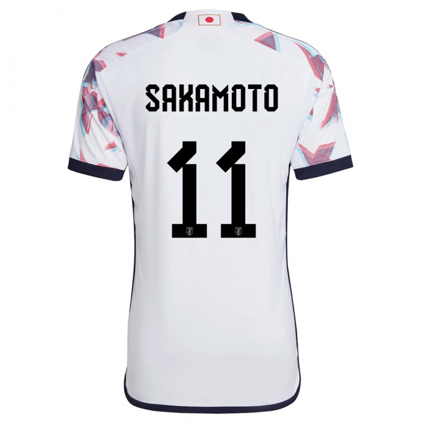 Kobiety Japonii Isa Sakamoto #11 Biały Wyjazdowa Koszulka 22-24 Koszulki Klubowe