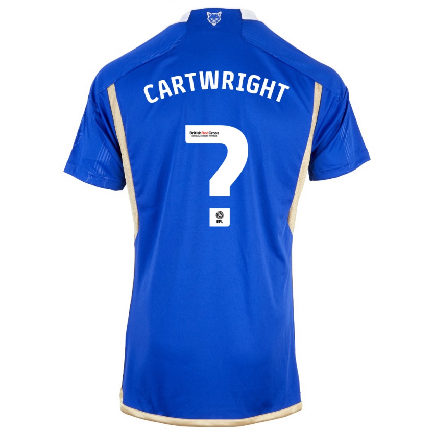 Dzieci Henry Cartwright #0 Niebieski Domowa Koszulka 2023/24 Koszulki Klubowe
