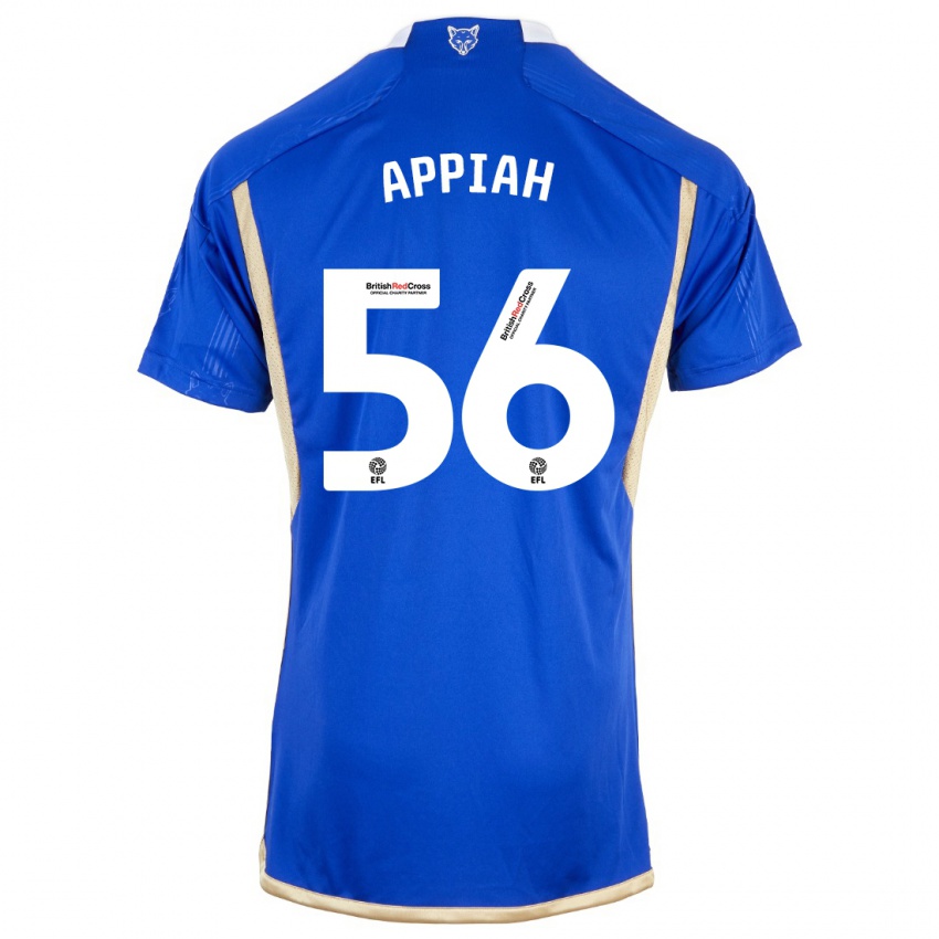 Dzieci Paul Appiah #56 Niebieski Domowa Koszulka 2023/24 Koszulki Klubowe