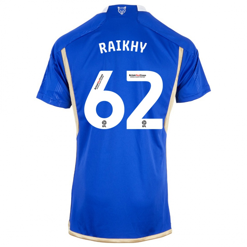 Dzieci Arjan Raikhy #62 Niebieski Domowa Koszulka 2023/24 Koszulki Klubowe