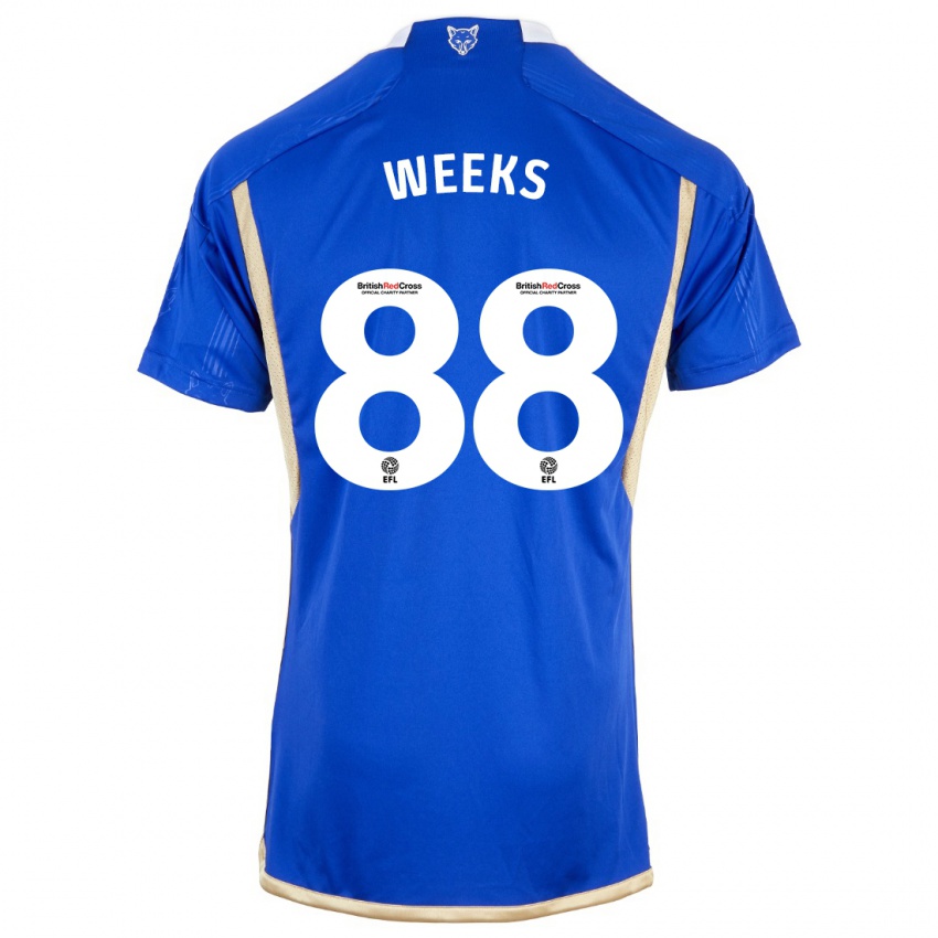 Dzieci Tyler Weeks #88 Niebieski Domowa Koszulka 2023/24 Koszulki Klubowe