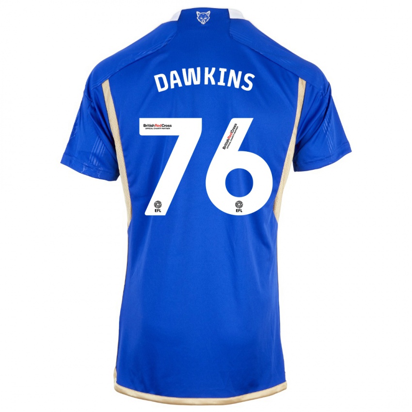 Dzieci Kartell Dawkins #76 Niebieski Domowa Koszulka 2023/24 Koszulki Klubowe