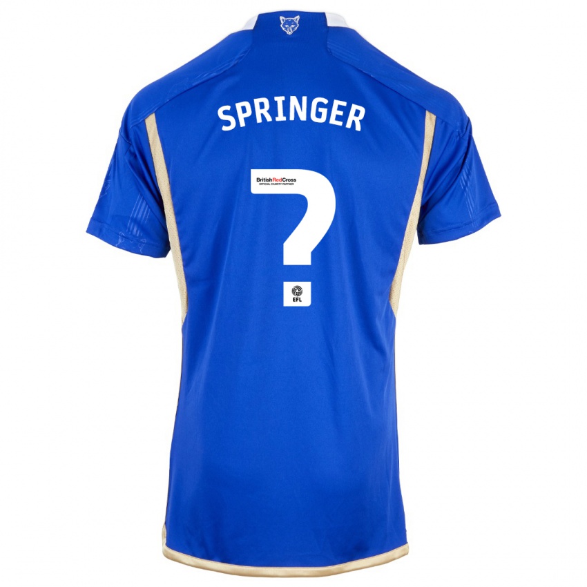 Dzieci Jahquan Springer #0 Niebieski Domowa Koszulka 2023/24 Koszulki Klubowe