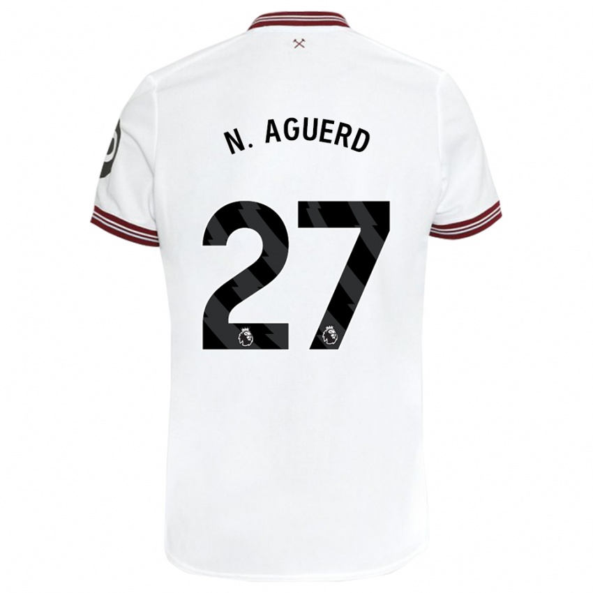 Dzieci Nayef Aguerd #27 Biały Wyjazdowa Koszulka 2023/24 Koszulki Klubowe
