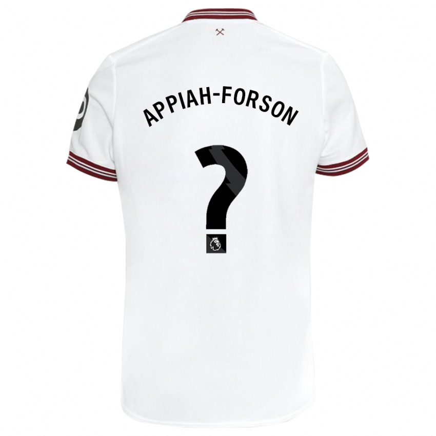 Dzieci Keenan Appiah-Forson #0 Biały Wyjazdowa Koszulka 2023/24 Koszulki Klubowe