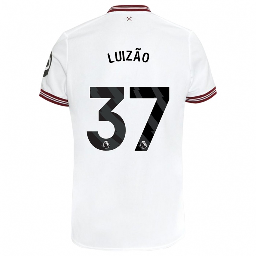 Dzieci Luizão #37 Biały Wyjazdowa Koszulka 2023/24 Koszulki Klubowe