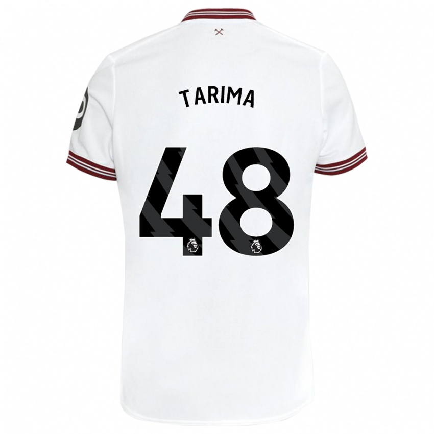 Dzieci Sean Tarima #48 Biały Wyjazdowa Koszulka 2023/24 Koszulki Klubowe