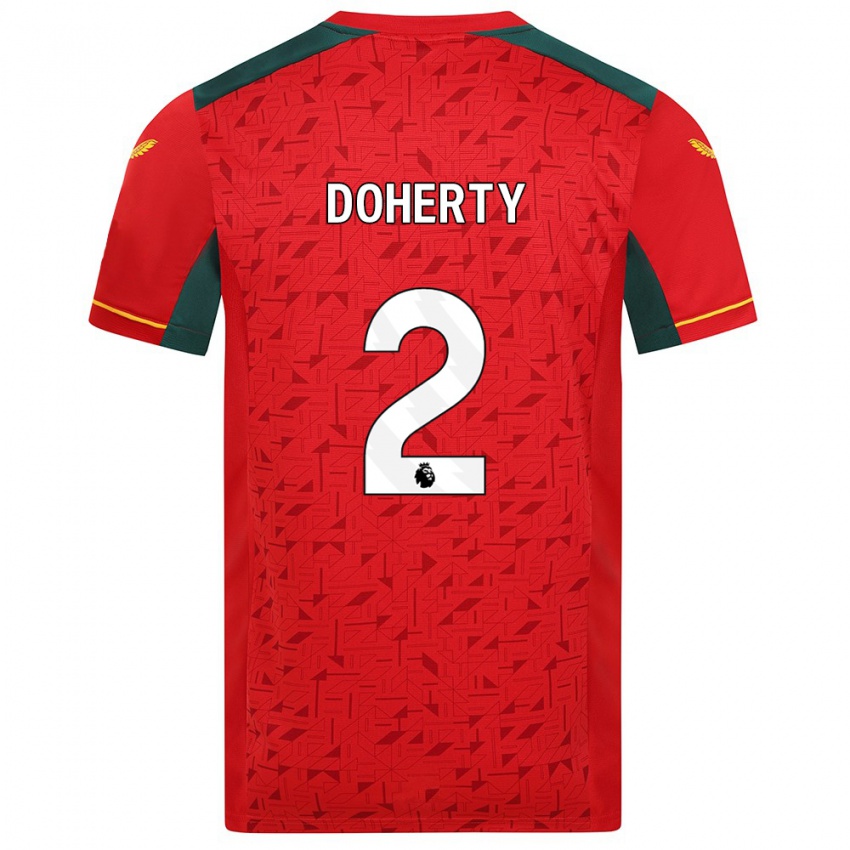 Dzieci Matt Doherty #2 Czerwony Wyjazdowa Koszulka 2023/24 Koszulki Klubowe