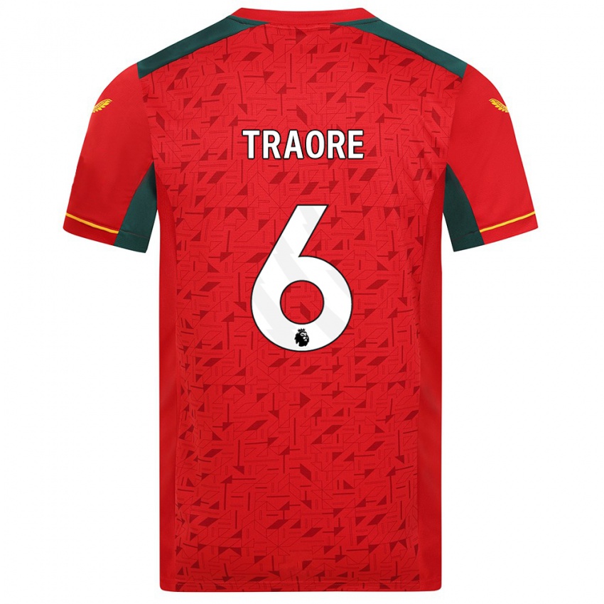 Dzieci Boubacar Traoré #6 Czerwony Wyjazdowa Koszulka 2023/24 Koszulki Klubowe