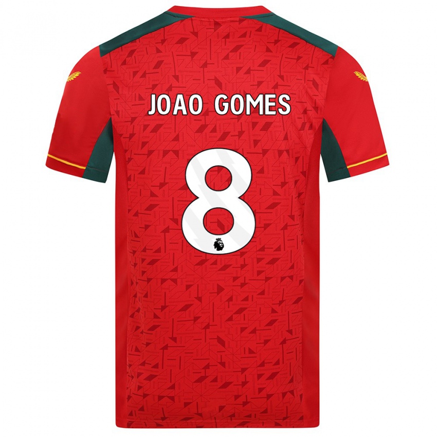 Dzieci Joao Gomes #8 Czerwony Wyjazdowa Koszulka 2023/24 Koszulki Klubowe