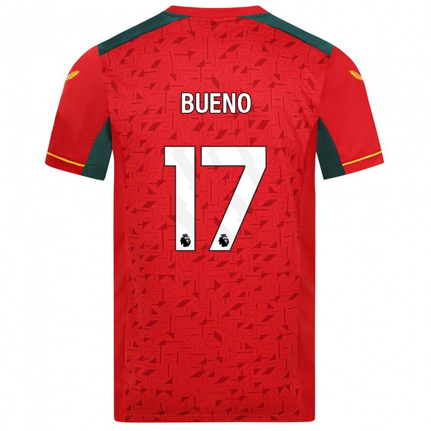 Dzieci Hugo Bueno #17 Czerwony Wyjazdowa Koszulka 2023/24 Koszulki Klubowe