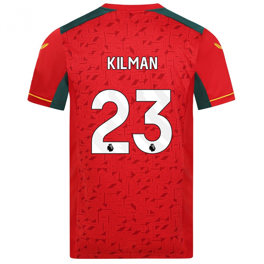 Dzieci Max Kilman #23 Czerwony Wyjazdowa Koszulka 2023/24 Koszulki Klubowe