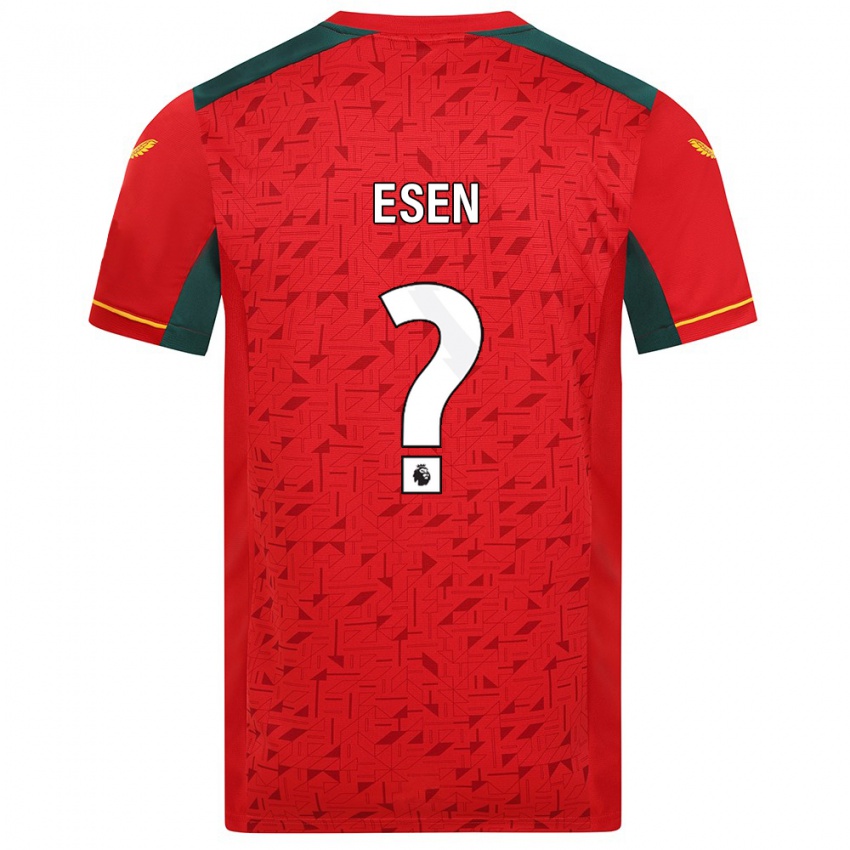 Dzieci Josh Esen #0 Czerwony Wyjazdowa Koszulka 2023/24 Koszulki Klubowe