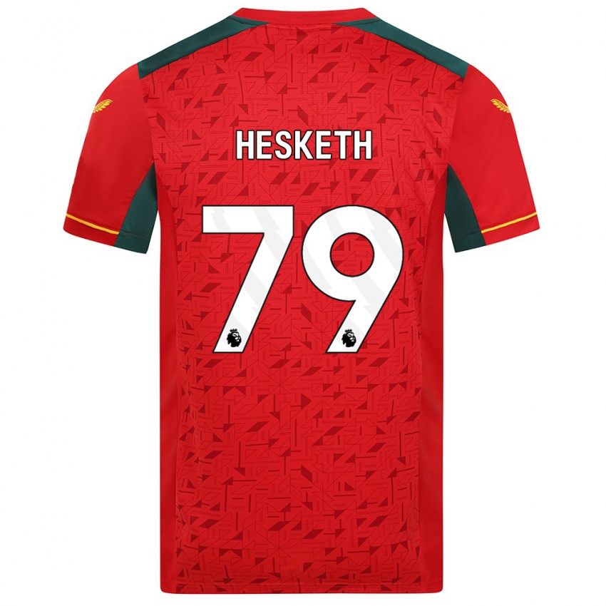 Dzieci Owen Hesketh #79 Czerwony Wyjazdowa Koszulka 2023/24 Koszulki Klubowe