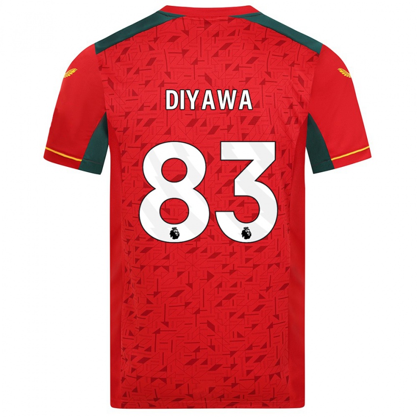 Dzieci Aaron Keto-Diyawa #83 Czerwony Wyjazdowa Koszulka 2023/24 Koszulki Klubowe