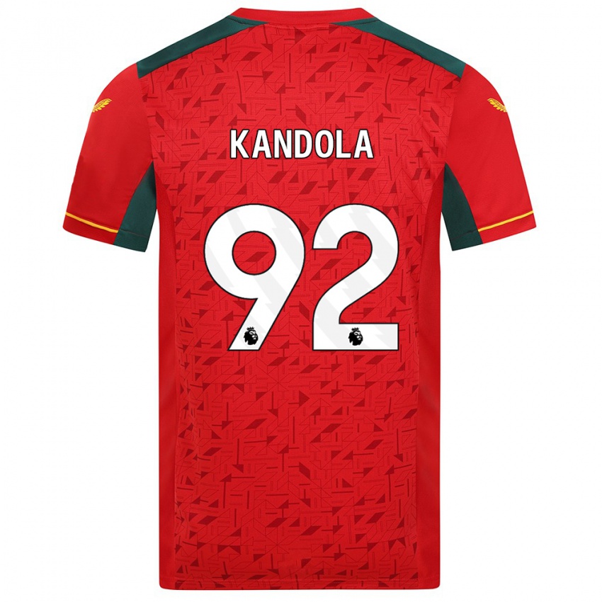 Dzieci Kam Kandola #92 Czerwony Wyjazdowa Koszulka 2023/24 Koszulki Klubowe
