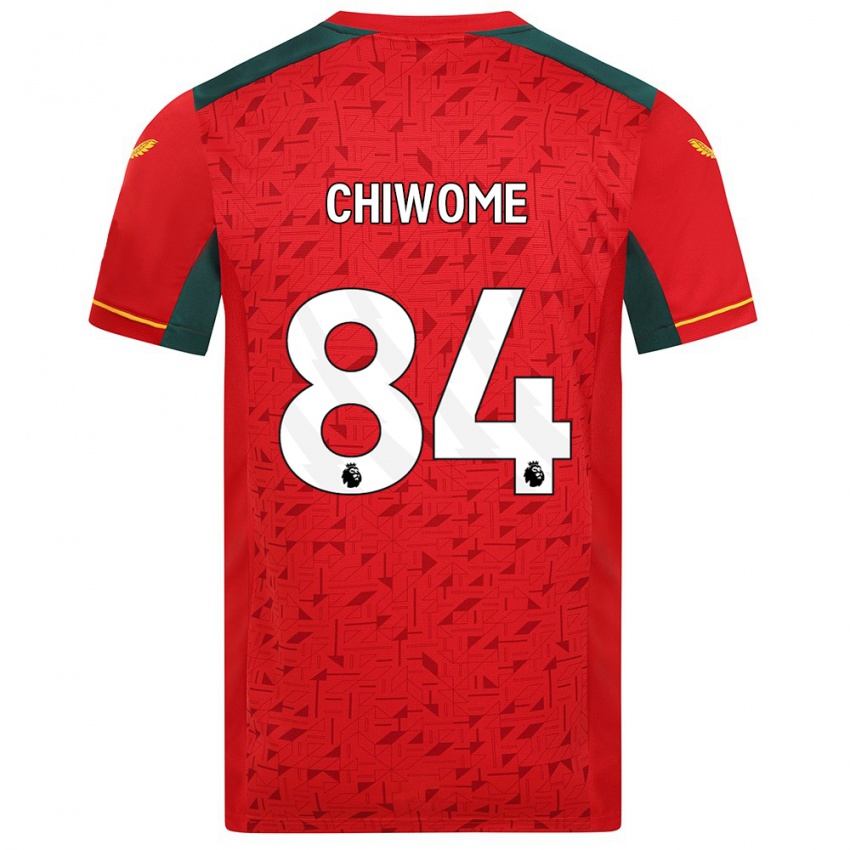 Dzieci Leon Chiwome #84 Czerwony Wyjazdowa Koszulka 2023/24 Koszulki Klubowe