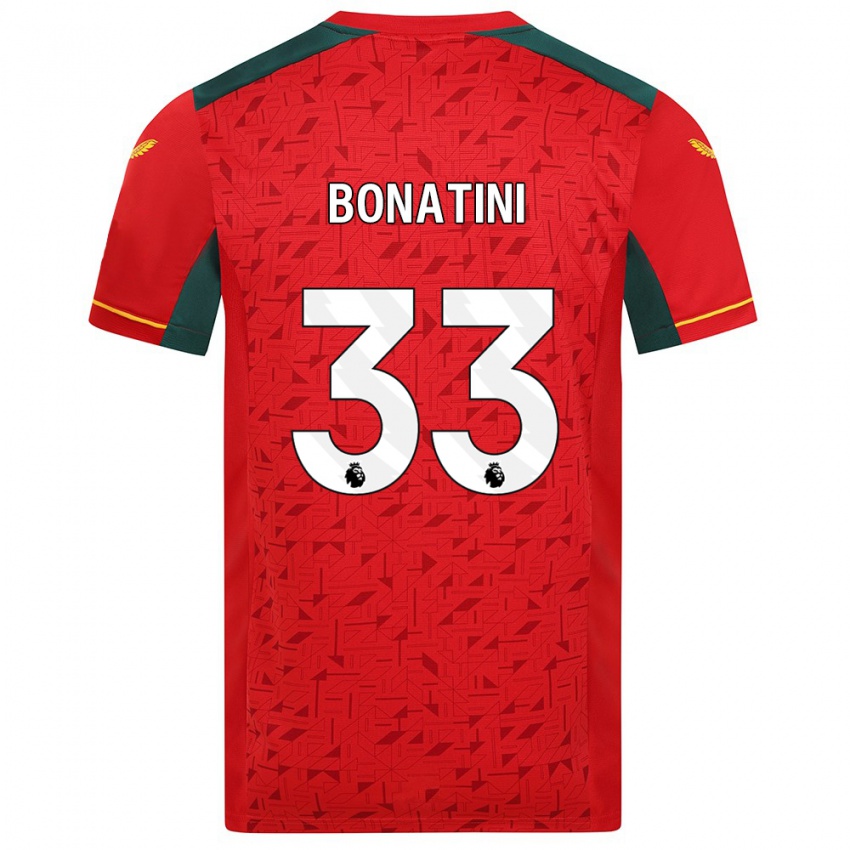 Dzieci Leo Bonatini #33 Czerwony Wyjazdowa Koszulka 2023/24 Koszulki Klubowe
