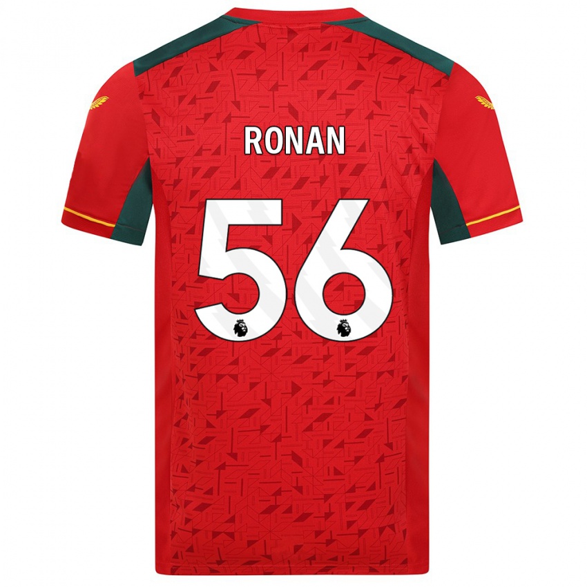 Dzieci Connor Ronan #56 Czerwony Wyjazdowa Koszulka 2023/24 Koszulki Klubowe