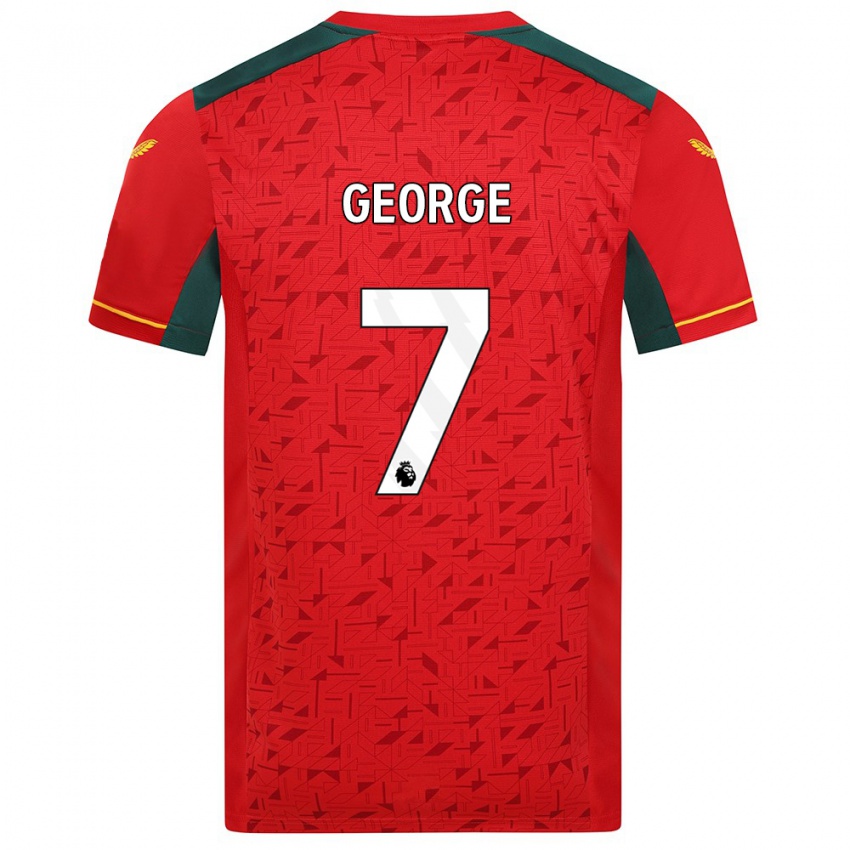 Dzieci Tammi George #7 Czerwony Wyjazdowa Koszulka 2023/24 Koszulki Klubowe
