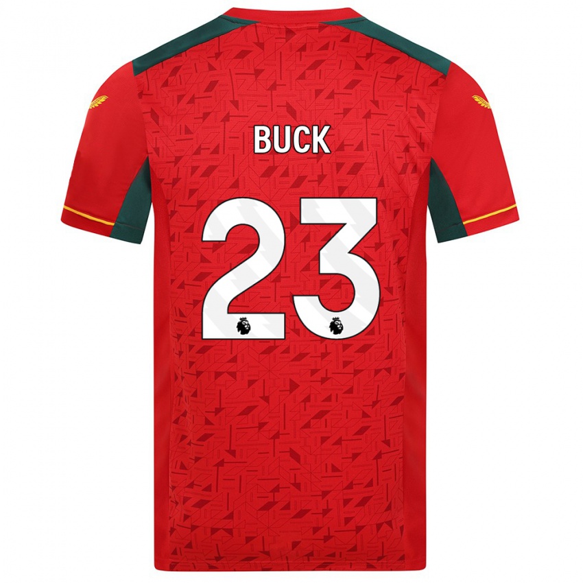 Dzieci Alex Buck #23 Czerwony Wyjazdowa Koszulka 2023/24 Koszulki Klubowe