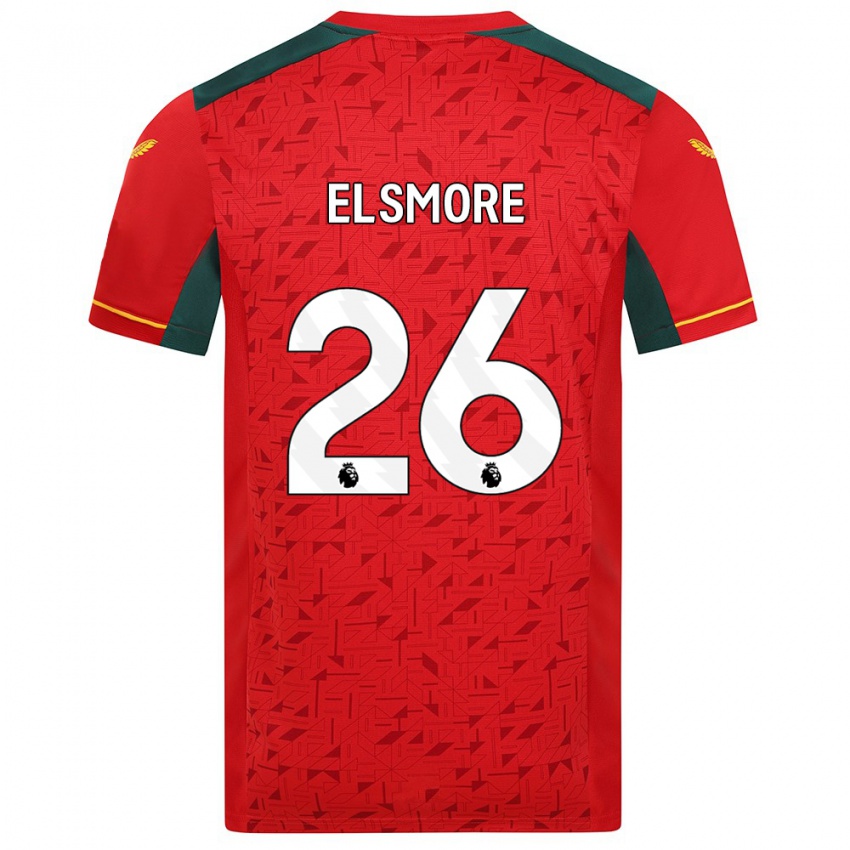 Dzieci Ria Elsmore #26 Czerwony Wyjazdowa Koszulka 2023/24 Koszulki Klubowe