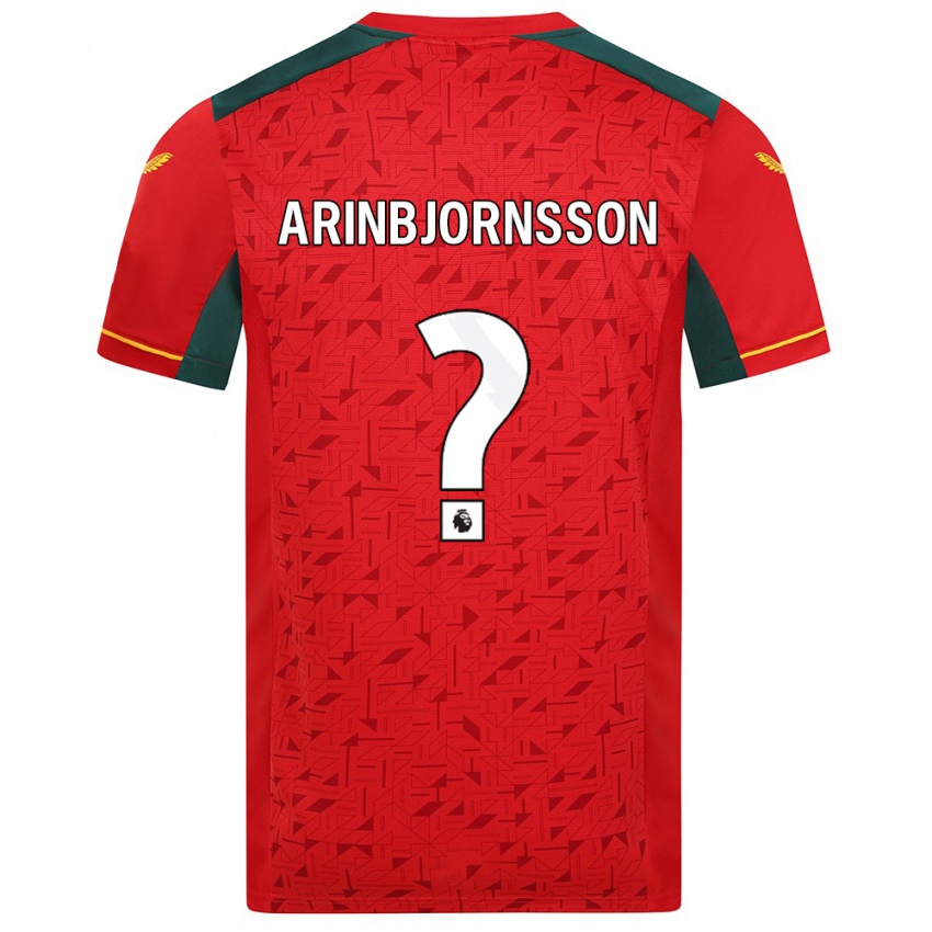 Dzieci Palmi Arinbjornsson #0 Czerwony Wyjazdowa Koszulka 2023/24 Koszulki Klubowe
